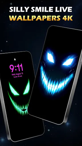 Скриншот 2 — Silly Smiley Live Wallpaper