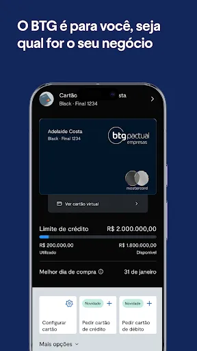 Скриншот 2 — BTG Pactual Empresas: Conta PJ