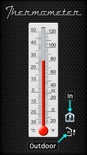 Скриншот 1 — Thermometer - Indoor & Outdoor