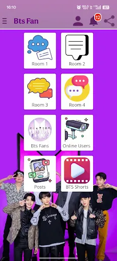 Скриншот 2 — Bts Fan Chat