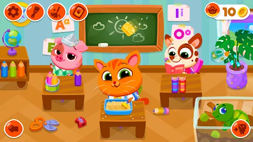 Скриншот 1 — Bubbu School (котик бубу)