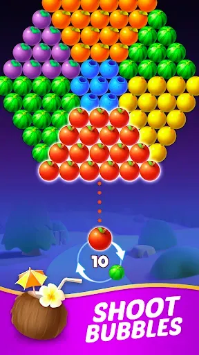 Скриншот 1 — Bubble Shooter：Fruit Splash