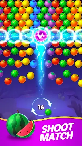 Скриншот 3 — Bubble Shooter：Fruit Splash