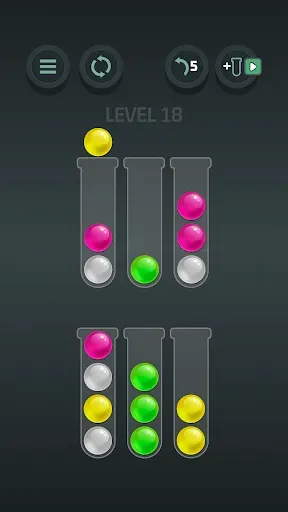 Скриншот 2 — Sort Balls Sorting Puzzle Game