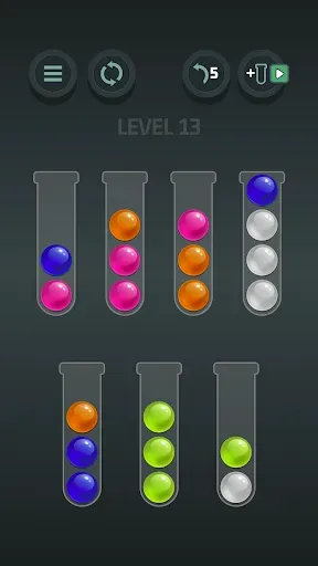 Скриншот 4 — Sort Balls Sorting Puzzle Game