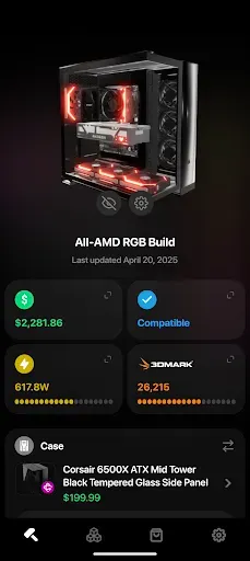 Скриншот 1 — BuildCores: 3D Part Picker PC