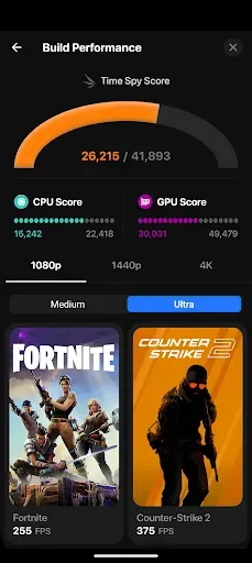 Скриншот 3 — BuildCores: 3D Part Picker PC
