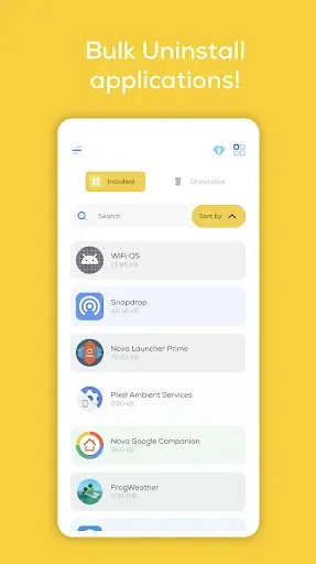 Скриншот 1 — AppDrop: Bulk Uninstaller