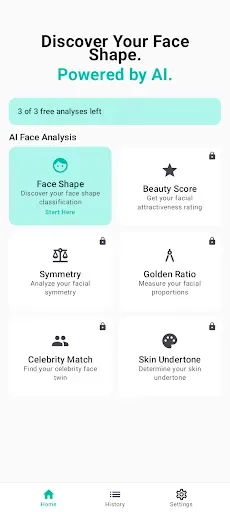 Скриншот 1 — Face Shape AI: Face Analyzer