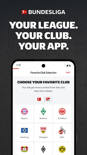 Скриншот 1 — Bundesliga: Live Soccer Scores