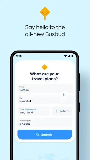 Скриншот 1 — Busbud: Bus & Train Tickets