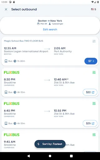 Скриншот 8 — Busbud: Bus & Train Tickets