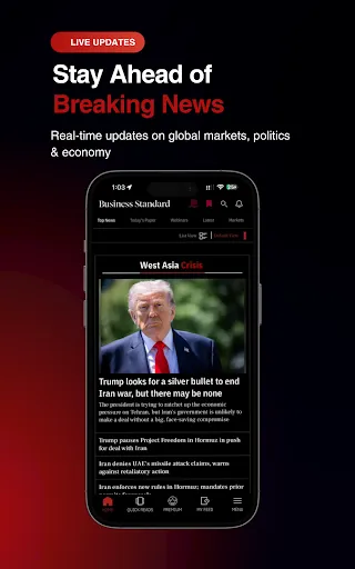 Скриншот 8 — Business Standard: Market News