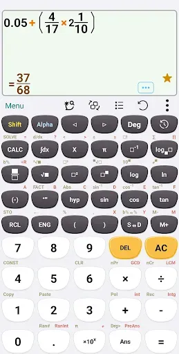 Скриншот 3 — Научный калькулятор HiEdu