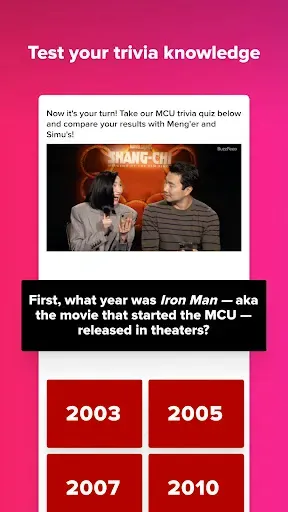 Скриншот 2 — BuzzFeed - Quizzes & News
