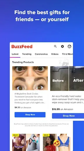Скриншот 6 — BuzzFeed - Quizzes & News