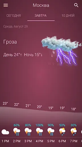 Скриншот 3 — Погода Россия