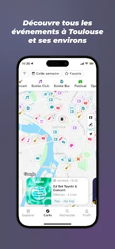 Скриншот 1 — Bypass - Événements à Toulouse