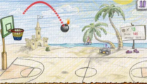 Скриншот 4 — Doodle Basketball 2