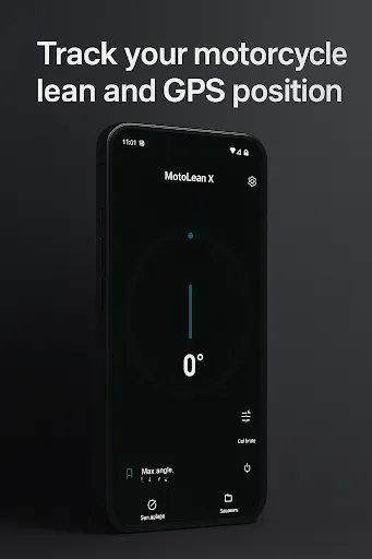 Скриншот 2 — MotoLeanX: угол наклона