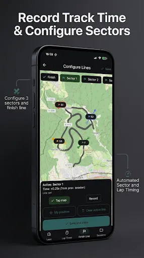Скриншот 4 — MotoLeanX: угол наклона