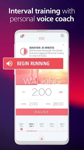 Скриншот 2 — C25K® Couch to 5K: Run Trainer