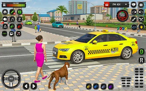 Скриншот 4 — Car Driving Taxi Simulator
