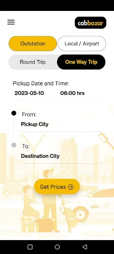 Скриншот 2 — CabBazar - Outstation Taxi