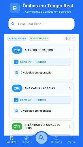Скриншот 1 — Cadê o Busão?