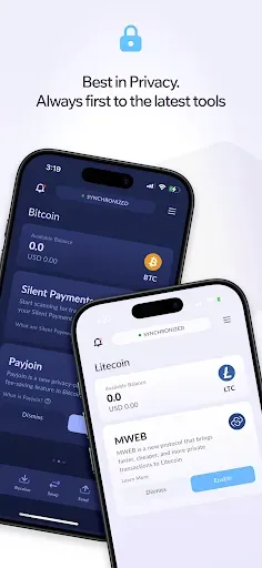 Скриншот 1 — Cake Wallet: Crypto, Made Easy