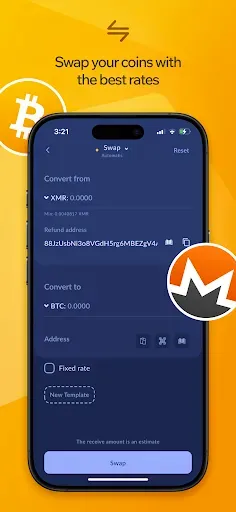Скриншот 3 — Cake Wallet: Crypto, Made Easy