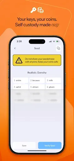 Скриншот 4 — Cake Wallet: Crypto, Made Easy