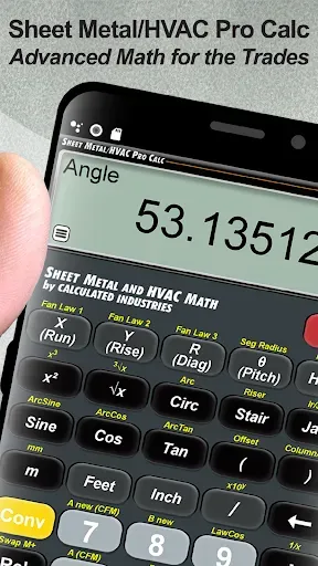 Скриншот 1 — HVAC & Sheet Metal Calculator
