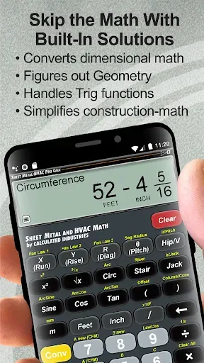 Скриншот 3 — HVAC & Sheet Metal Calculator