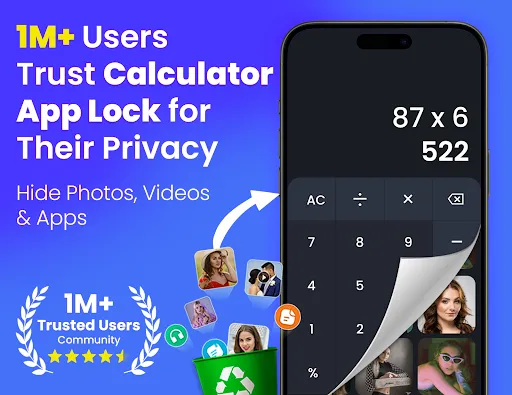 Скриншот 1 — Calculator App Lock - Hide App