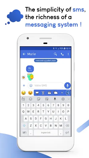 Скриншот 1 — Mood SMS - Сообщения и MMS