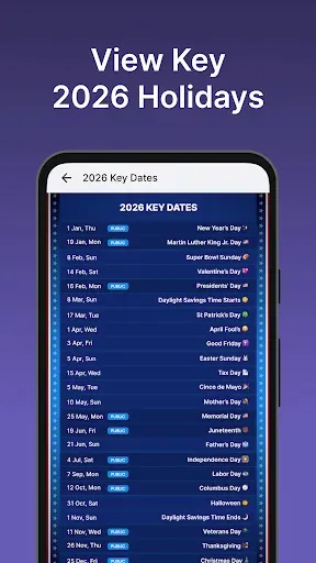 Скриншот 3 — 2026 Calendar Launcher