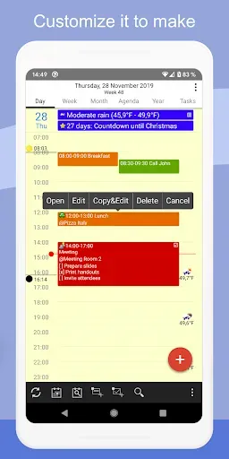 Скриншот 3 — CalenGoo - Calendar and Tasks
