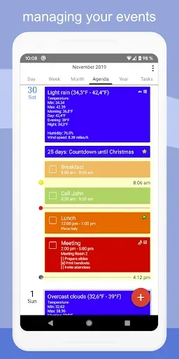 Скриншот 4 — CalenGoo - Calendar and Tasks