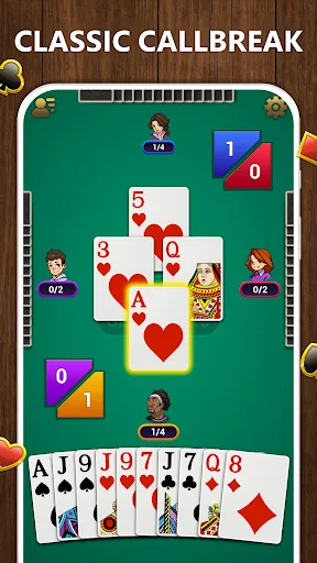 Скриншот 1 — Callbreak - Card Game Offline