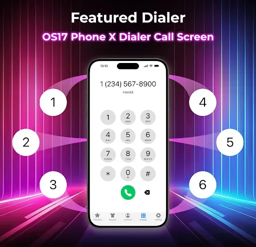 Скриншот 4 — iCall - Phone Dialer Screen