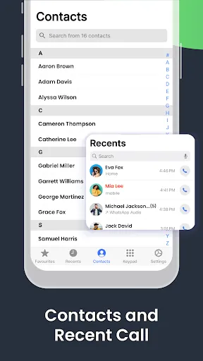 Скриншот 4 — iCallify Phone Contacts Dialer