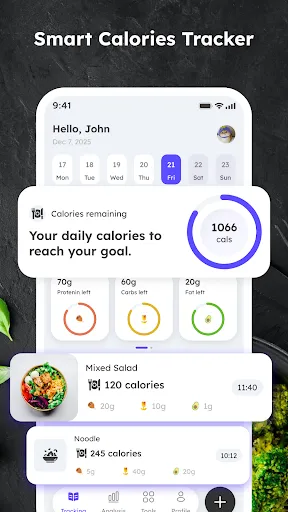 Скриншот 1 — Calorie Control & Diet Tracker