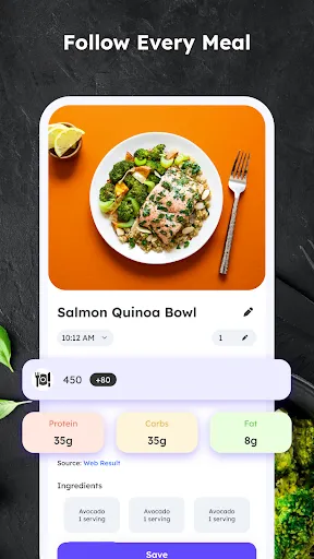 Скриншот 3 — Calorie Control & Diet Tracker