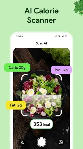 Скриншот 2 — Calora: AI Calorie Counter