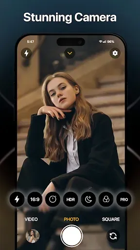 Скриншот 1 — Camera phone 15 Pro Max OS 17