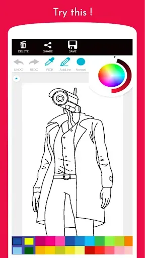 Скриншот 6 — Cameraman Monster Coloring