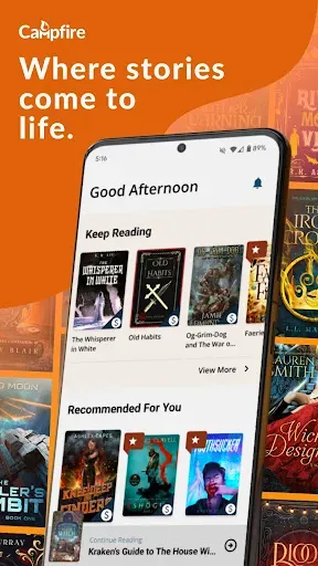 Скриншот 1 — Campfire: eBooks & Extras