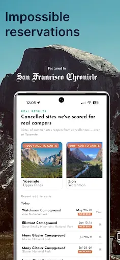 Скриншот 1 — Campsite Tonight-Camping Alert