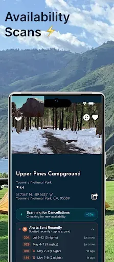 Скриншот 3 — Campsite Tonight-Camping Alert